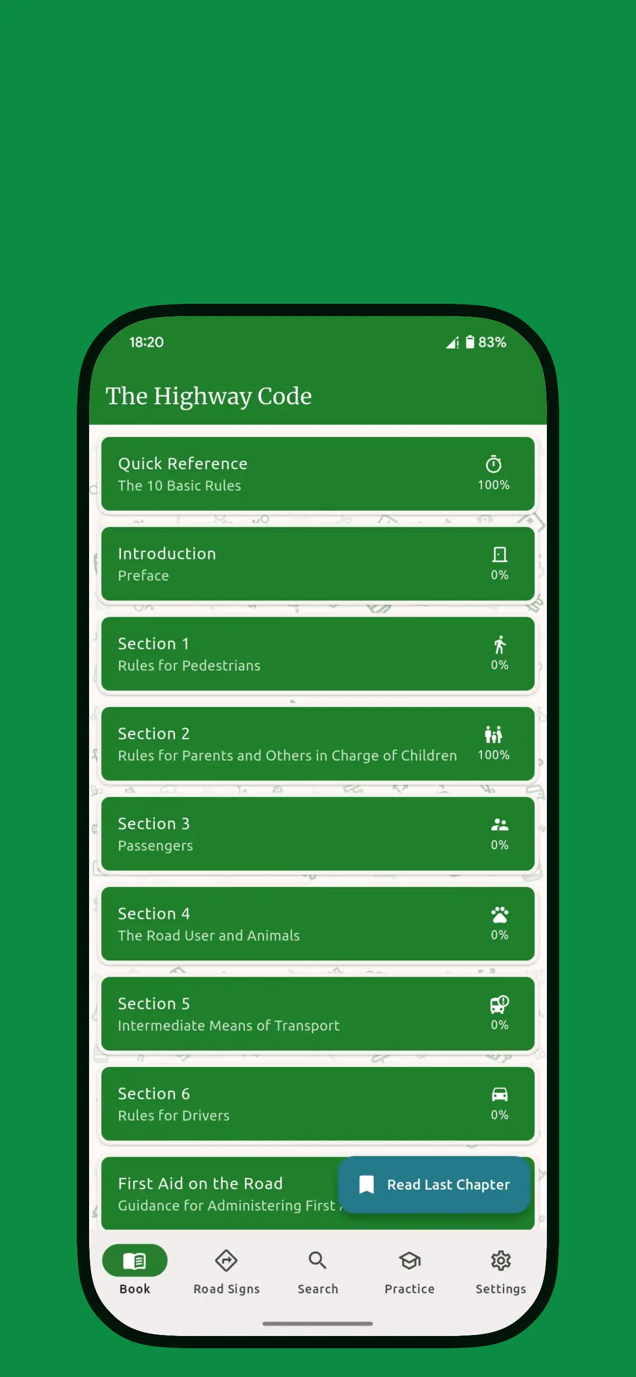 Zambia Highway Code App Screenshot